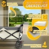 Afbeelding van TRESKO® Opvouwbare bolderkar met dak en koelvak, max. 150 kg, met rem en rubberen banden