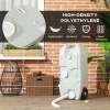 Afbeelding van Outsunny - Afvalwatertank voor Campers - met Wielen - 40 L