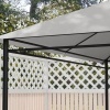 Afbeelding van Outsunny - Paviljoendak - Polyester - Lichtgrijs