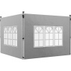 Afbeelding van Outsunny Zijwanden voor partytent - Oxford, kunststof - 295B x 195H cm - Lichtgrijs