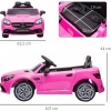 Afbeelding van AIYAPLAY Elektrische Loopauto - Kunststof, Metaal - 107L x 62,5B x 44H cm - Roze