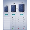 Afbeelding van SONGMICS Hardcase Reiskoffer met TSA-slot, 45 x 25 x 65 cm, ABS