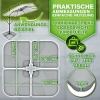 Afbeelding van Tillvex® Parasolstandaard 60 liter / 80 kg, 4-delig, weerbestendig, vulbaar met water of zand