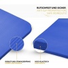 Afbeelding van Donkerblauwe yogamat van 1 cm dik