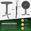 Afbeelding van tillvex® Gastro statafel, inklapbaar, 80 cm diameter, met hoes, weerbestendig, voor binnen en buiten