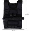 Afbeelding van HOMCOM Gewichtswest Oxford, Metaal 36L x 52B cm - Zwart