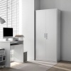 Afbeelding van HOMCOM archiefkast - staal - 80 L × 40 B × 180 H cm - wit