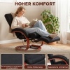 Afbeelding van HOMCOM Relaxfauteuil - Polyester, Eucalyptus - 68L x 86B x 100H cm - Zwart