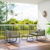 Afbeelding van Outsunny Weerbestendige polyrotan tuinmeubelset voor 4 personen, bruin