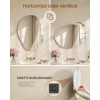 Afbeelding van SONGMICS Asymmetrische Wandspiegel Bloembladvorm 60x45cm Frameloos voor Entree en Badkamer