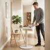 Afbeelding van HOMCOM Eettafel van Staal - 60x60x72 cm - Beige