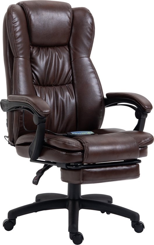 Goedkoop Vinsetto Bureaustoel met Massagefunctie - Kunstleer, Schuim ...