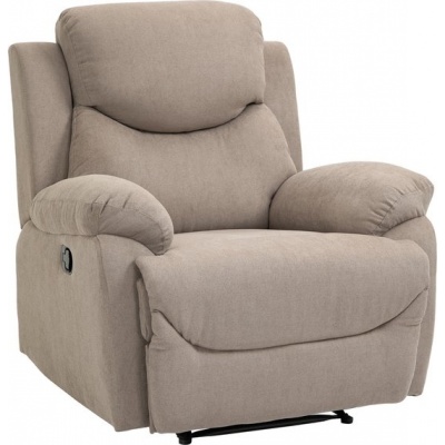 Foto van HOMCOM Relaxfauteuil - Kantelbaar tot 150° - Slaapfunctie - Beige
