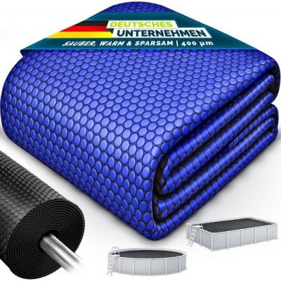 Foto van tillvex Premium Zonnezeil voor Zwembad, Rond, 500 cm, 400 µm, Op Maat te Snijden