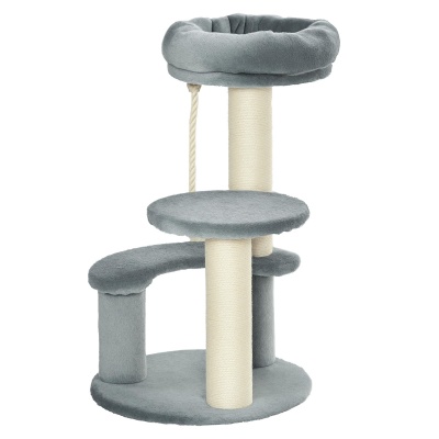 Foto van PawHut kattenboom klimboom grijs Ø 40 x h 65 cm