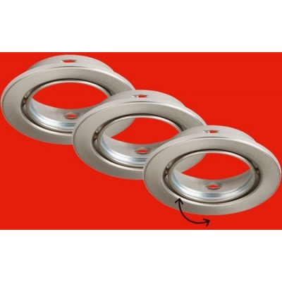 Foto van Briloner Leuchten RENG - inbouwarmatuur - set van 3 - GU10 fitting - IP23 - Ø8,6 x 6,5 cm