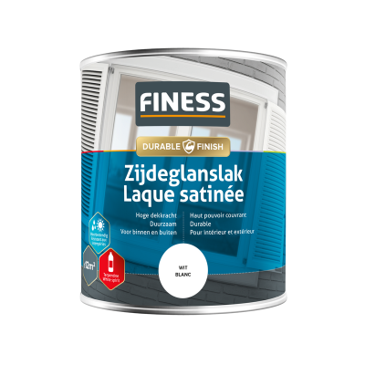 Foto van FINESS Zijdeglanslak 750 ml - Wit