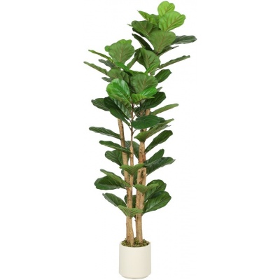 Foto van Homcom Kunstplant - Kunststof - 50L x 50B x 150H cm - Groen