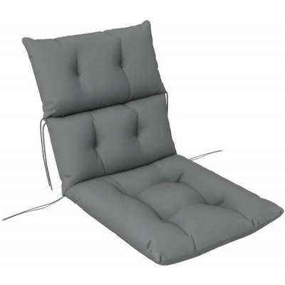 Foto van Outsunny Zitkussen van polyester, schuim - 115L x 56B x 10D cm - Lichtgrijs