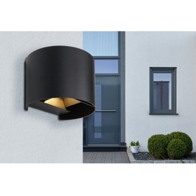Foto van Globo Veronika zwarte opbouwspot rond up & down - 34168RB
