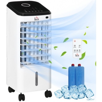 Foto van HOMCOM Mobiele Airco van ABS in Crèmewit