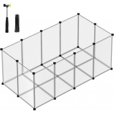 Foto van Songmics - Buitenren voor cavia's, hamsters, konijnen - 145 x 72 x 57 cm - kunststof