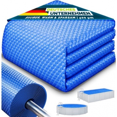 Foto van Tillvex Premium Zonnezeil voor Zwembad, 400 µm, Rechthoekig, 600 x 400 cm, Snijbaar