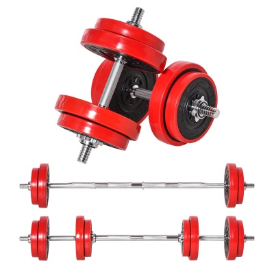 Foto van Soozier 20 kg 2-in-1 verstelbare halterset voor krachttraining thuis
