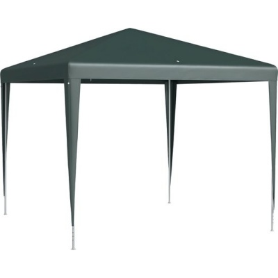 Outsunny Donkergroene Feesttent van Staal, PE 270L x 270B x 255H cm