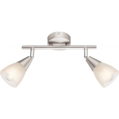 Foto van GLOBO 54919-2N, Nikkel, Glas, Metaal, IP20, E14, LED verlichting