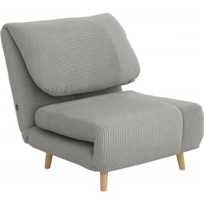 Foto van HOMCOM 2-in-1 slaapbank vouwbed - verstelbaar - grijs - 82x89x83 cm
