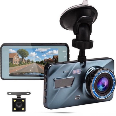 Foto van Living Needs - Dashcam voor auto voor en achter - Full HD met 170° zicht - Met nachtzicht en parkeer
