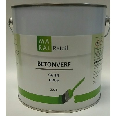 Maral Betonverf Satin Grijs 2,5L Maral Betonverf Satin Grijs 2,5L