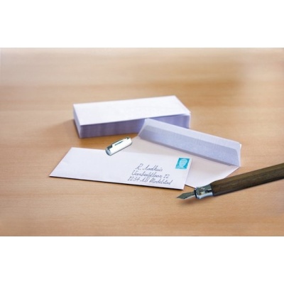 Foto van Raadhuis dienstenvelop - 110x220mm - DL - met plakstrip - wit - 500 stuks