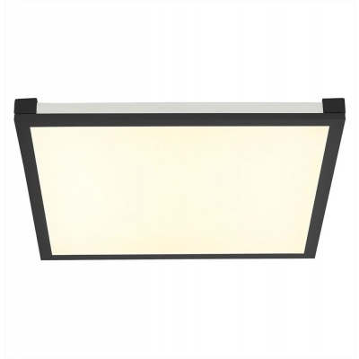 Foto van RGB LED Paneel Deckenlamp met afstandsbediening, 24W, 1400lm, zwart, 45x7,1 cm