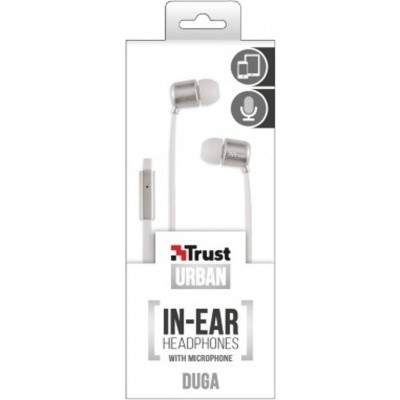 Trust 20903 In-ear Stereofonisch Bedraad Zilver mobiele hoofdtelefoon Trust 20903 In-ear Stereofonisch Bedraad Zilver mobiele hoofdtelefoon