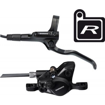 Foto van Shimano Hydraulische schijfrem - ergonomisch - twee-piston - links - zwart