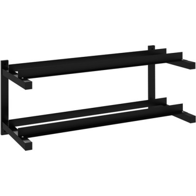 Foto van SPORTNOW Stalen Hantelstandaard - Zwart - 98L x 40B x 35H cm