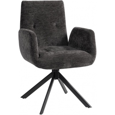 Foto van HOMCOM Accentstoel van Polyester, 60L x 61B x 88H cm, Zwart