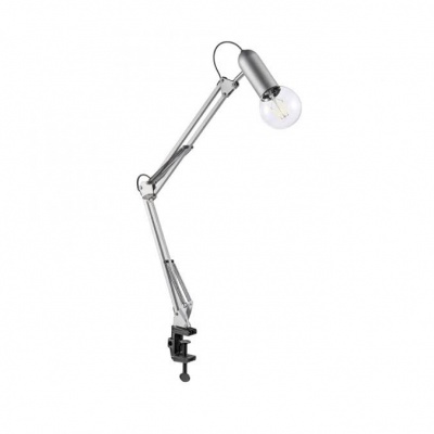 Foto van Klemlamp met staallook E27, flexibel te plaatsen