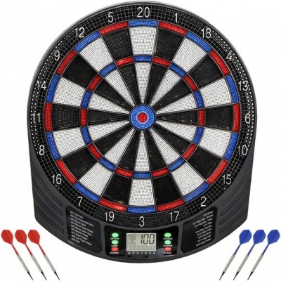 Foto van Sportnow Elektronisch Dartbord - Kunststof - 47 x 41 x 2,5 cm - Meerkleurig