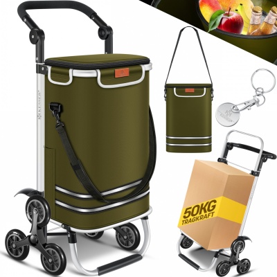 Foto van KESSER® Boodschappentrolley trapklimmer met koelvak, inklapbaar, met capaciteit van 56 liter en bela