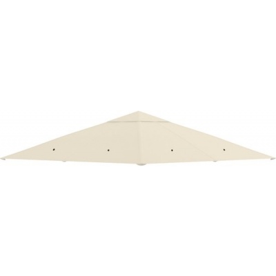 Foto van Outsunny Vervangend Polyester Dak - 298L x 295B cm - Crèmewit