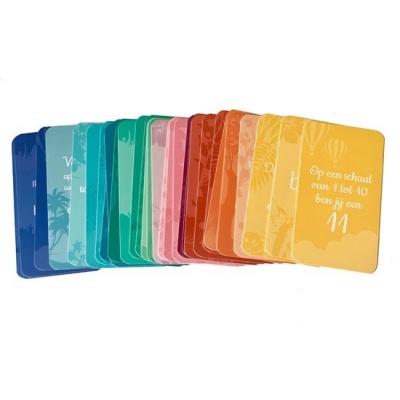Foto van Complimentkaartjes voor Positiviteit - 30 stuks - 5 x 9 cm