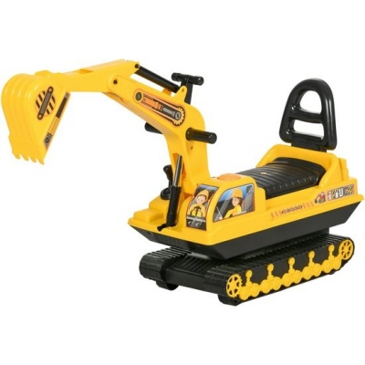 Foto van HOMCOM Kinderen Loopauto Bouwvoertuig Geel 78L x 24B x 58,5H cm