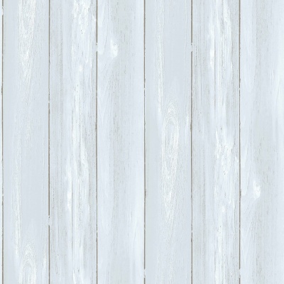 Behang met shabby design in lichtblauw met houten latten, Mondo Baby 13082