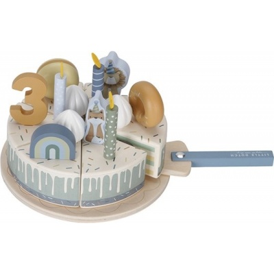 Little Dutch Verjaardagstaart Blauw FSC
