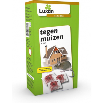 Muizengif Luxan Sorkil Bloc - - 5x20 g Muizengif Luxan Sorkil Bloc - - 5x20 g