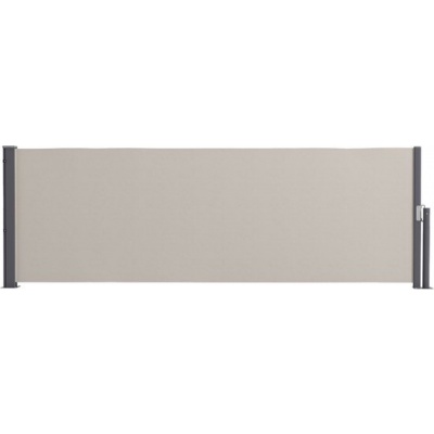 Foto van Outsunny Tuinscherm van polyester, aluminium, metaal in lichtgrijs