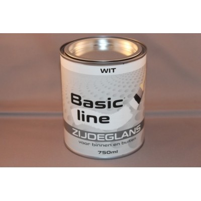 Basicline Wit Zijdeglans 750ML Basicline Wit Zijdeglans 750ML
